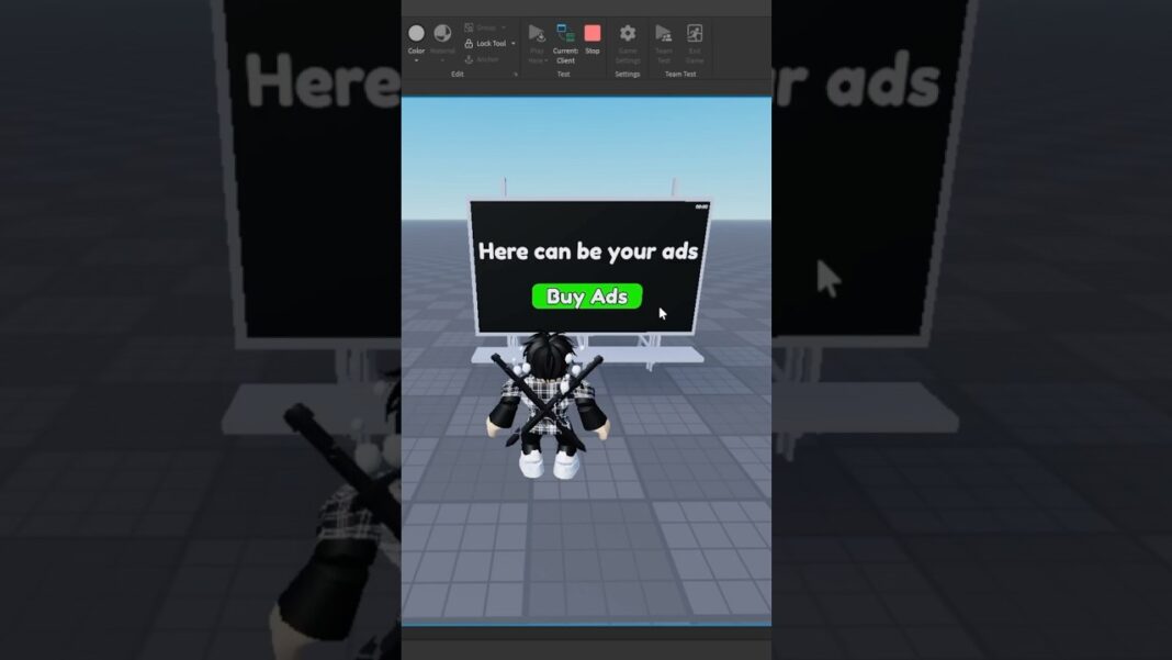 How to make ads billboard in roblox studio tutorial #robloxstudiotutorial #robloxstudio