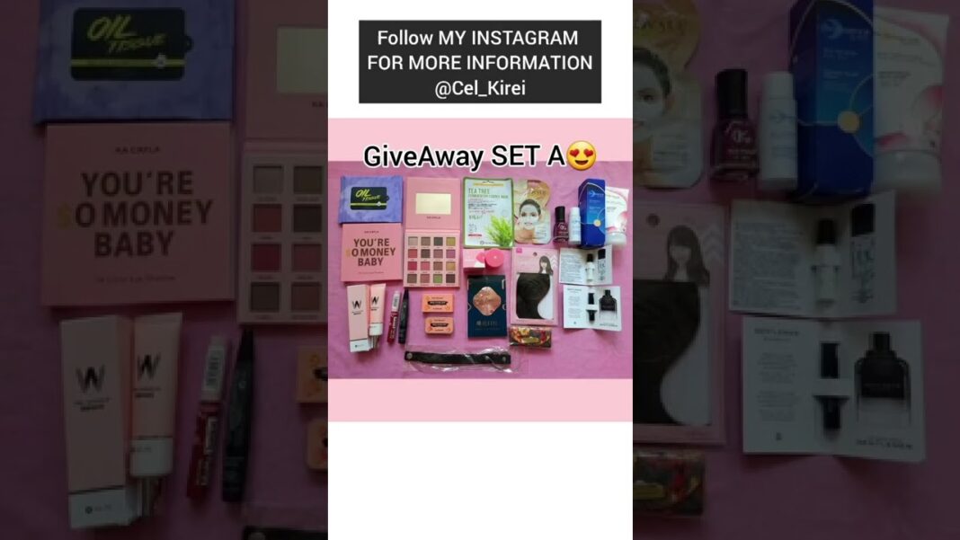 GIVEAWAY ALERT 🎁😇 || #shorts #makeupgiveaway #celkirei #viralvideo