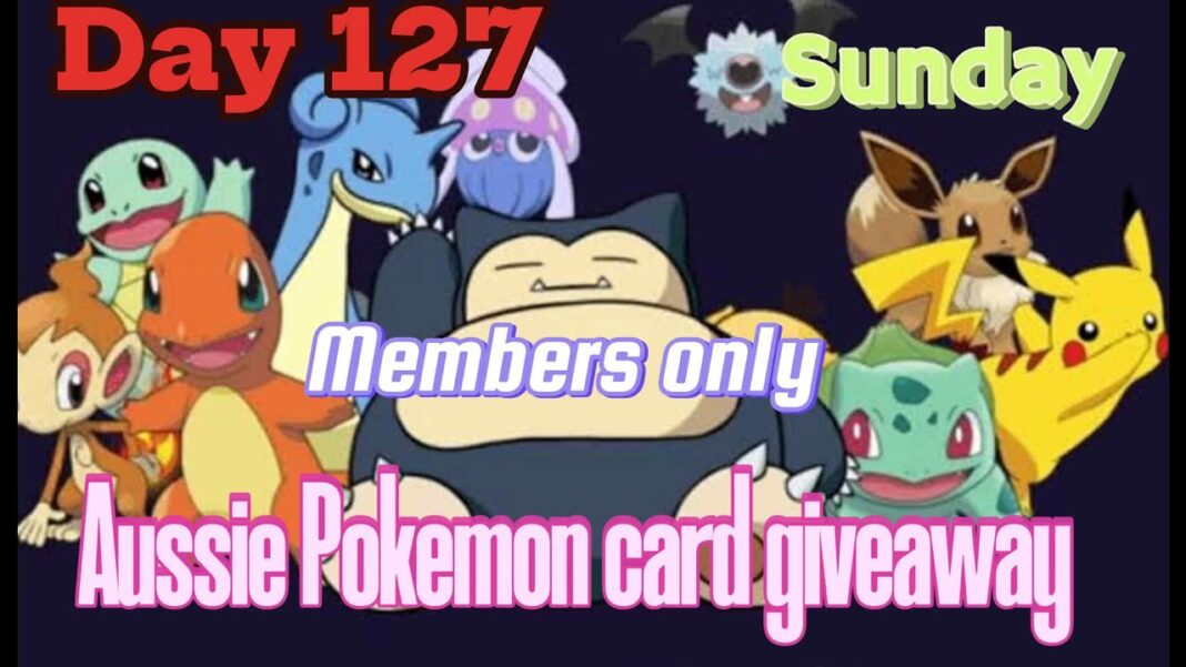 Australia Pokemon card giveaways LIVE day 127 MEMBERS ONLY pokemon fans #pokemon #australia