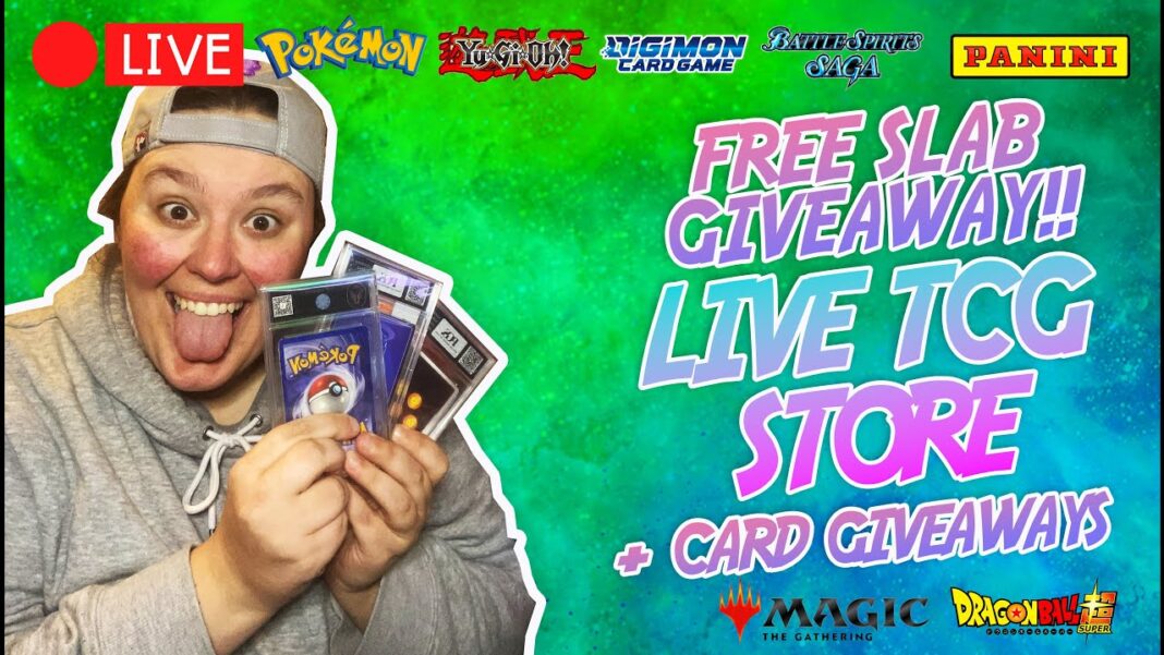 🚨LIVE🚨 FREE SLAB GIVEAWAYS every 50 likes!!! | Live Store & Card Giveaways | #pokemontcg