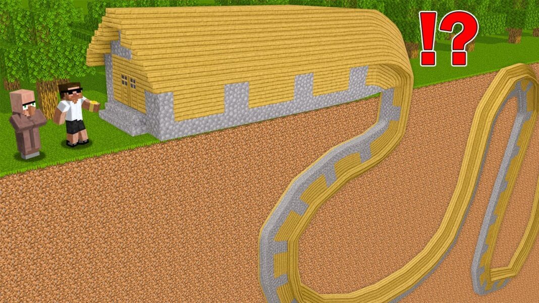 Carry and Doorbin found a UNDERGROUND VILLAGER HOUSE in Minecraft Challenge..