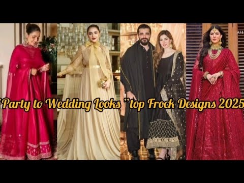 🌸 Celebrity Long Frock Fashion Trends | Elegant Party & Wedding Dresses 2025