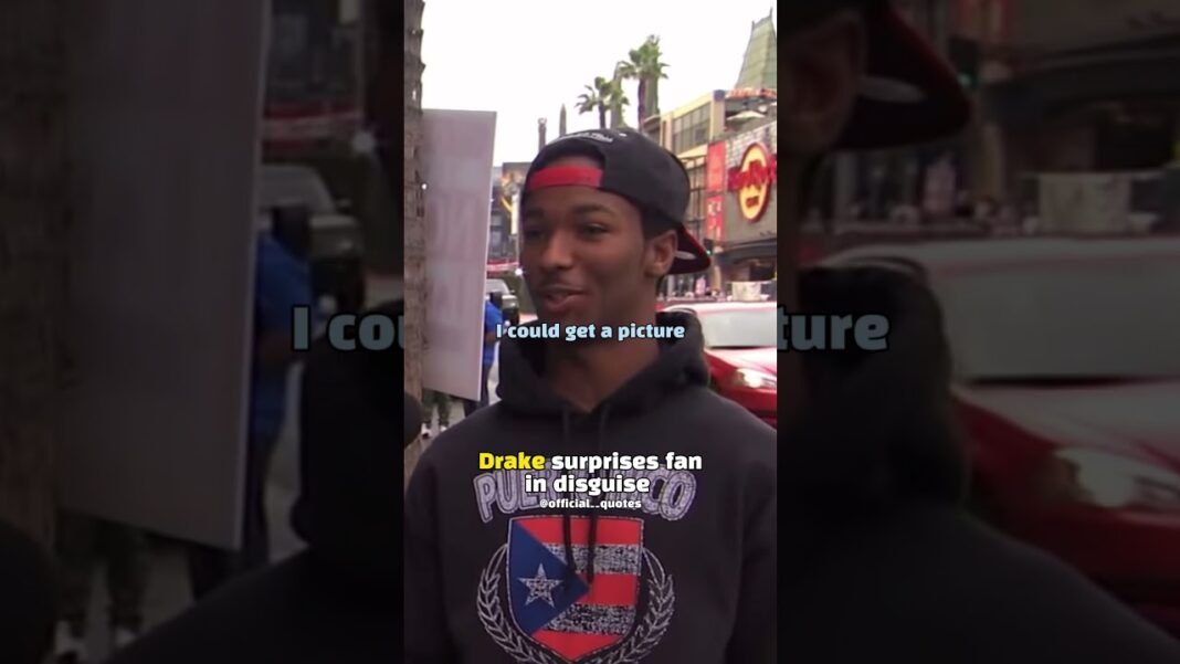 Drake surprises fan in disguise