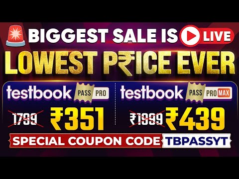 🚨 LOWEST PRICE EVER ON TESTBOOK PASS PRO COUPON CODE TODAY | TESTBOOK COUPON CODE TODAY