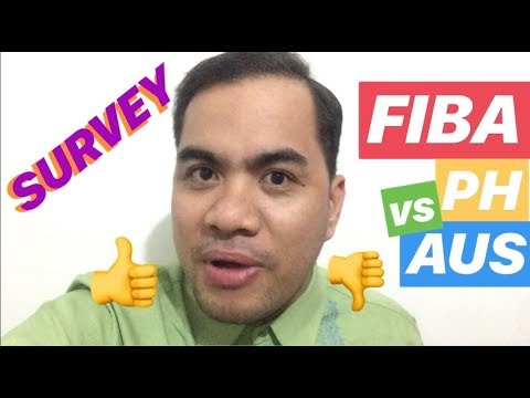 FIBA PHILIPPINES VS AUSTRALIA SURVEY (LABAN LANG #PUSO + GIVEAWAYS)