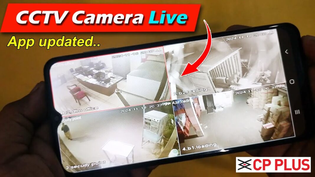 CP Plus CCTV Camera Connect to android mobile phone live ! With app update.
