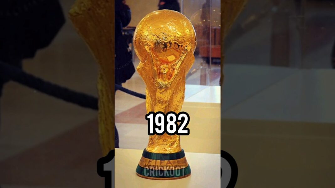 Evolution of Every Fifa world cup trophy 🏆 #football #shorts #worldcup #fifa #ronaldo #messi #viral