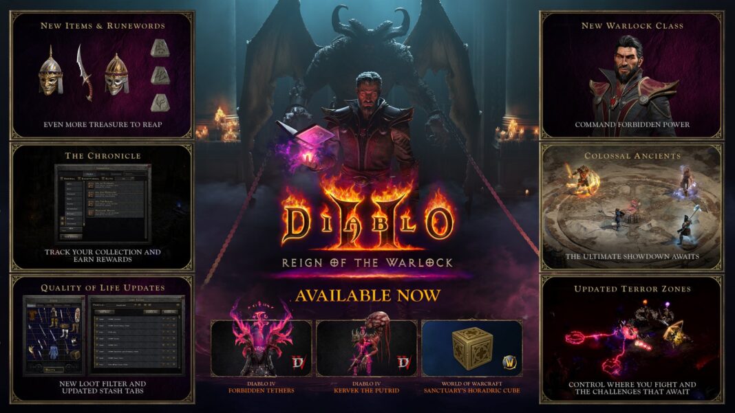 Diablo 4’s next class is the Warlock, but you can sort of play it today in Diablo 2: Resurrected’s new DLC