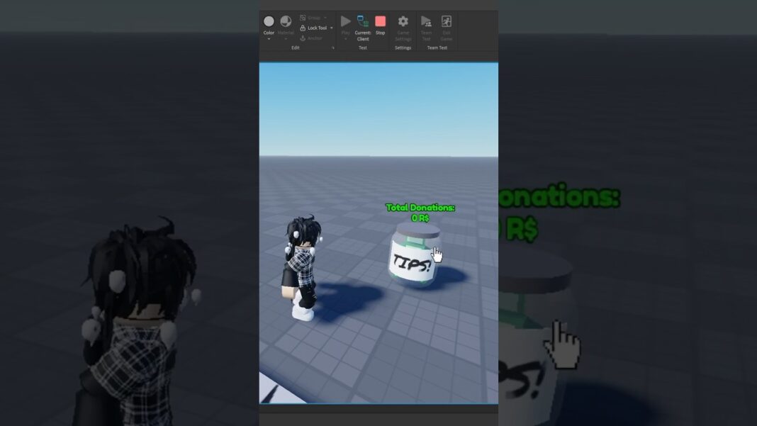 How to make tip jar in roblox studio #robloxstudio #robloxstudiotutorial #robloxstudiotutorials