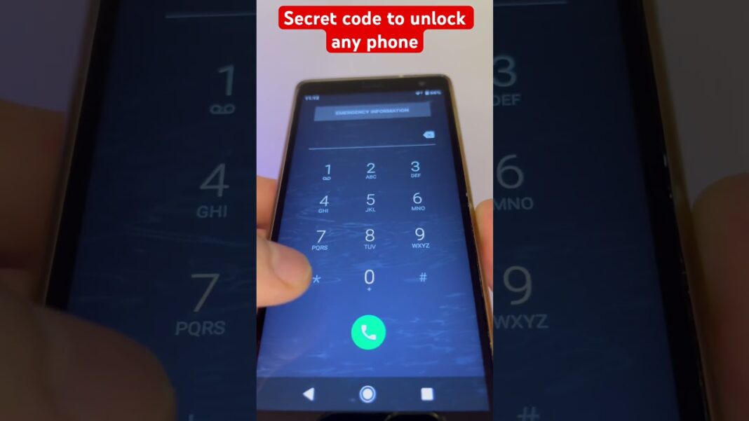 Secret code to unlock ANY PHONE 📱 🔓 #smartphone #trending #tricks