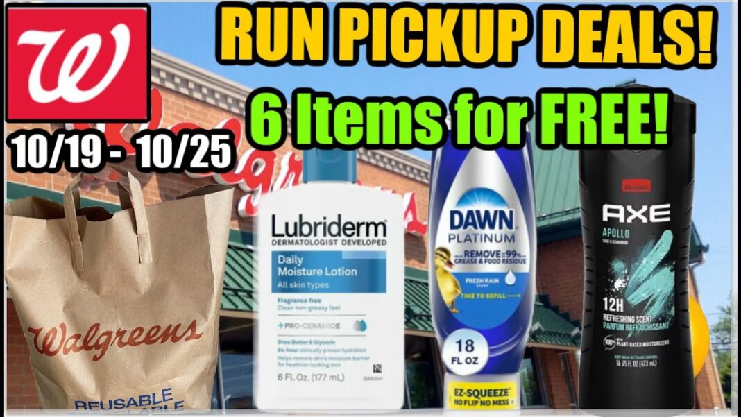 WALGREENS RUN CURBSIDE DEALS (10/19 – 10/25) | **Grab 6 Freebies