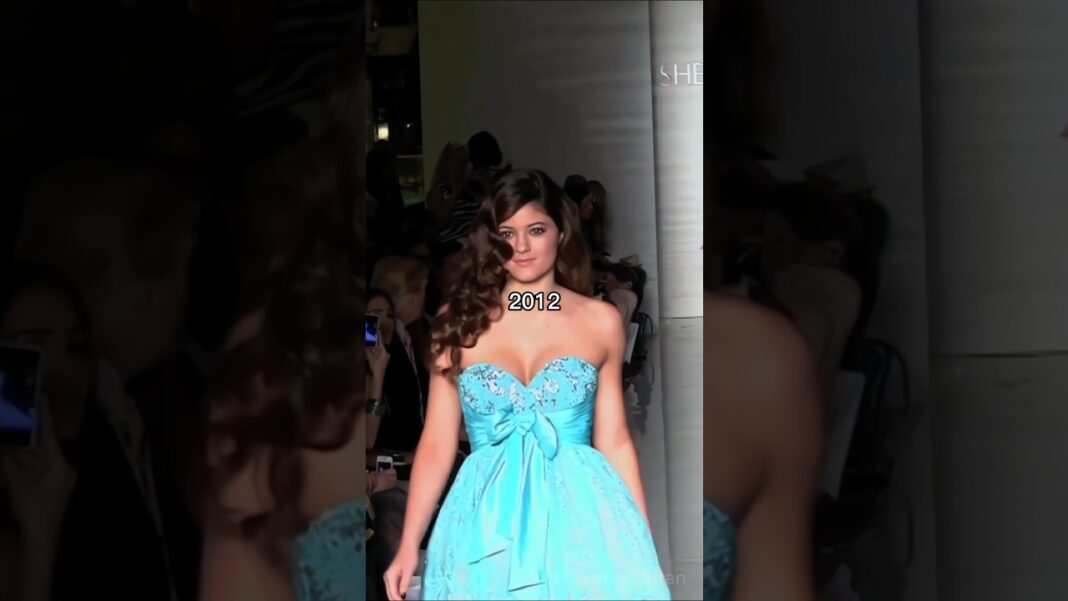 Kylie Jenner runway walk 2012 vs 2025 #shorts #kyliejenner #runway #fashion #celebrity #kardashians