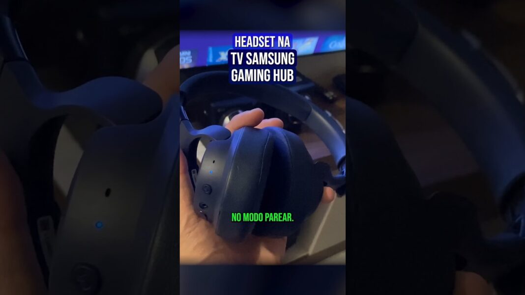 Conectando o headset na tv Samsung pelo GAMING HUB #gaminghub #cloudgaming #jonymzs