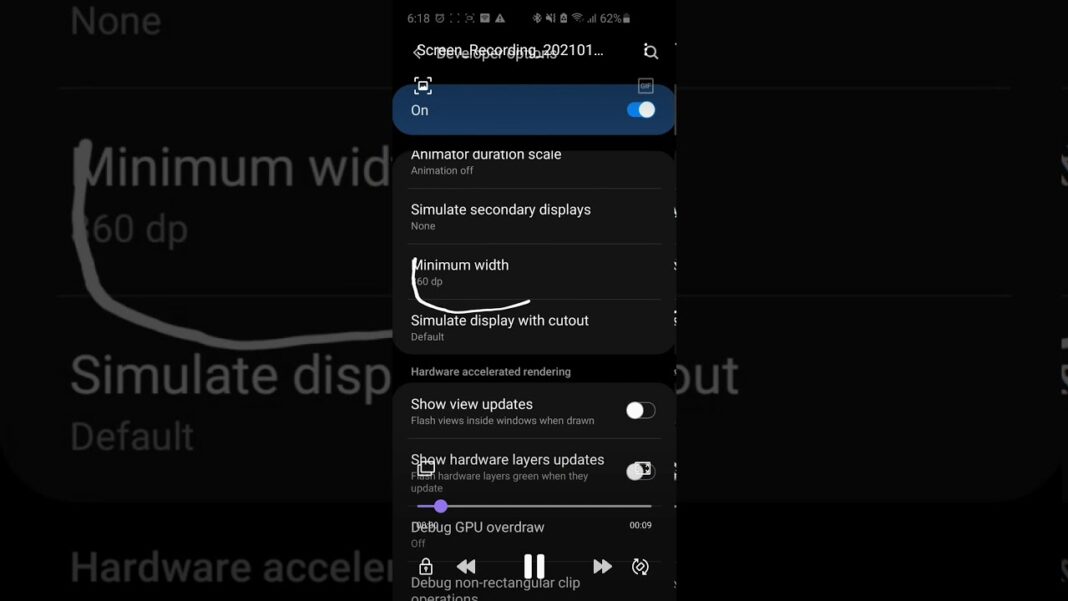 When you mess with developer options on Android…