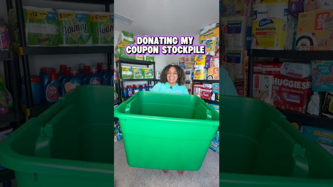 Donating my entire coupon stockpile! #donate #couponcommunity #coupon