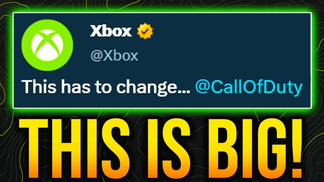 Xbox Has Had ENOUGH Of Call Of Duty…