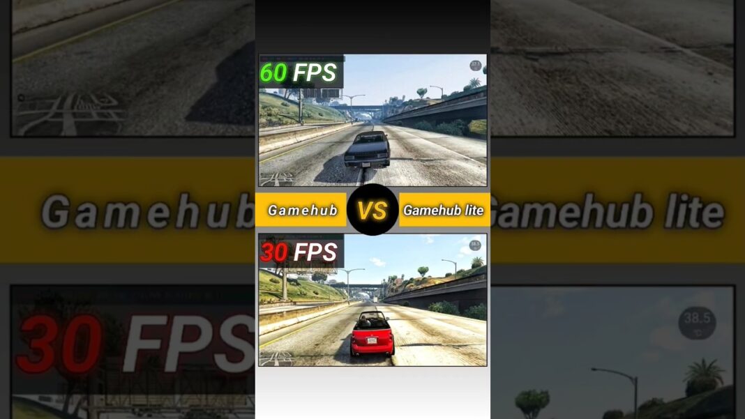 GTA 5 FPS Test – GameHub vs GameHub Lite | Same Settings, Same Device, SHOCKING Result! #shorts