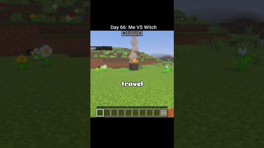 Witch was unexpectedly strong #minecraft #gaming #shorts #minecraftbuilding #minecraftshorts