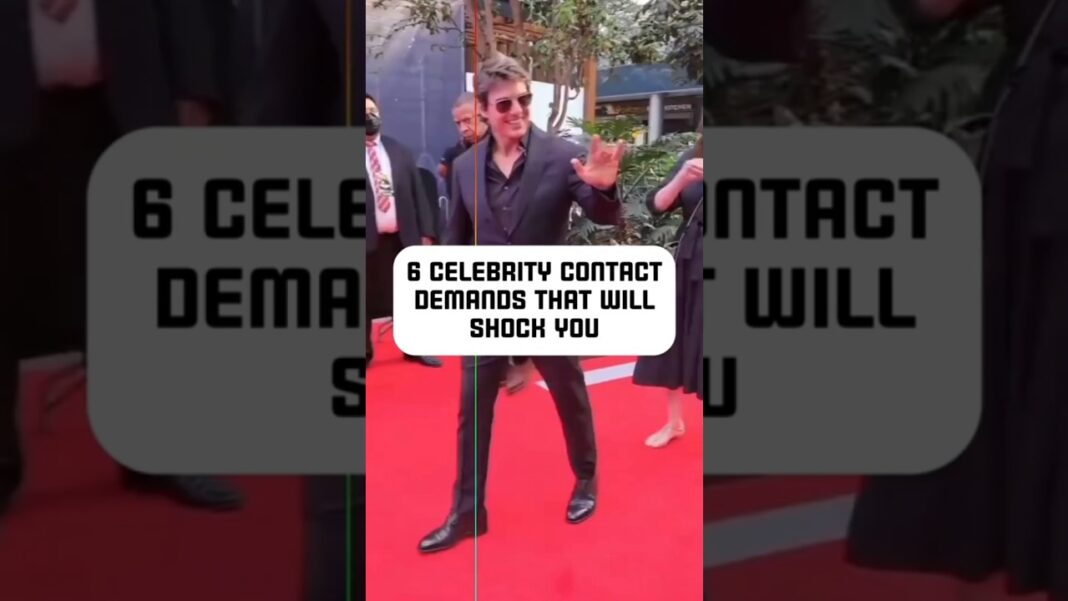 6 celebs contact demands that will shock 🙀😲 you #celebritynews #celebrity #facts #fyp #usa #movie